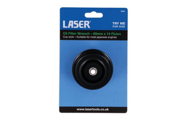 4232 Oil Filter Wrench 65mm x 14 Flutes 3/8"D - Image 2