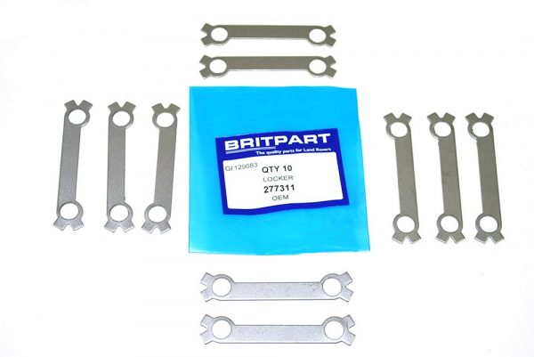 Land Rover Series 2 3  Lock Tab Back Plate to Stub Axle x10  - 277311
