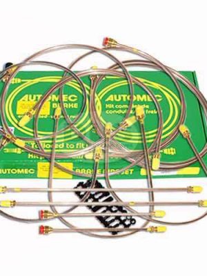 LAND ROVER SERIES 3 SWB RHD Brake Pipe Set dual line to1980 DA7413