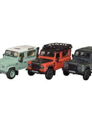 Land Rover Defender Heritage 3 Car Set 1:76 Scale