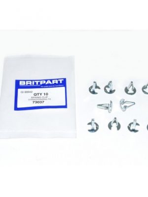 Land Rover Series 2 2a 3 and Defender to 2002 Rear End Door Card Clips 10x 73037