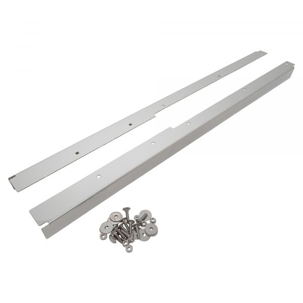Land Rover Defender Stainless Steel Front Door Threshold Plates Polished DA4790