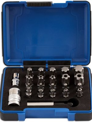 LASER 5031 Torx Plus Bit Set, High Quality S2 Stee, Chrome Vanadium, 23 Piece
