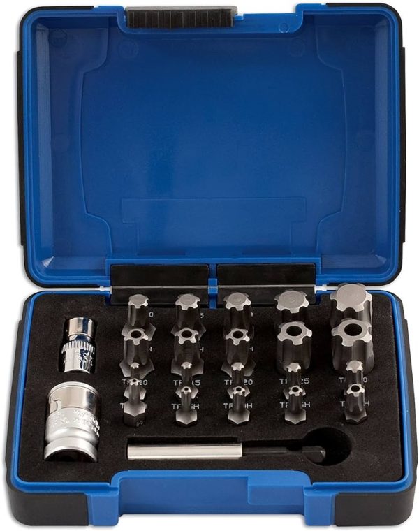 LASER 5031 Torx Plus Bit Set, High Quality S2 Stee, Chrome Vanadium, 23 Piece