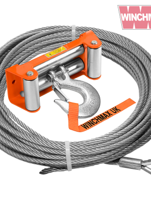 WINCH MAX STEEL ROPE 26M X 12MM, HOLE FIX. ROLLER FAIRLEAD. 1/2 INCH CLEVIS HOOK. FOR WINCHES UP TO 17,500LB.