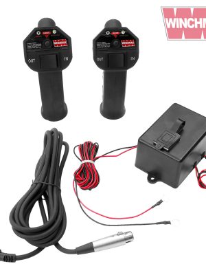 WINCHMAX WINCH WIRELESS 12V REMOTE CONTROLS, TWIN SL HANDSETS, LONG RANGE WITH ENCLOSURE.