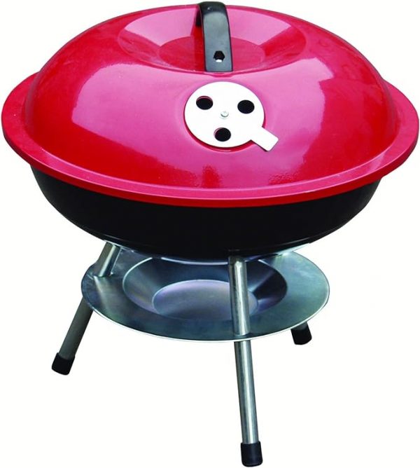 HambleBB-BBQ201 Redwood Leisure 14-inch Portable Barbecue - Red