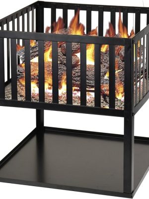 Redwood Leisure 40cm Square Fire Basket