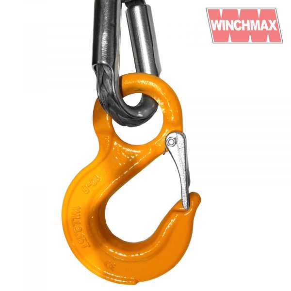 PREMIUM QUALITY SYNTHETIC WINCH ROPE 30M X 12MM, SCREW FIX & COMPETITION HOOK [1192] - Image 3
