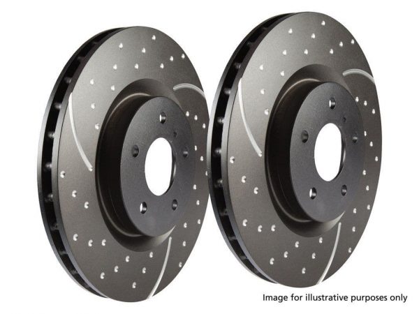 DEFENDER   1987 -  2007 - 2016 FRONT VENTED EBC HIGH PERFORMANCE BRAKE DISCS