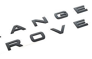 GENUINE LAND ROVER REAR NAME PLATE “RANGE ROVER” BLACK