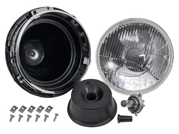 Halogen Headlight Unit Assembly LHD (Single) - Land Rover Def,Series - AEU1742