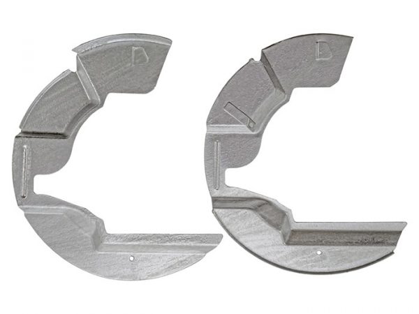 Front Brake Mud Shields (Pair) - Land Rover Defender (Up To KA930455) - DA2860