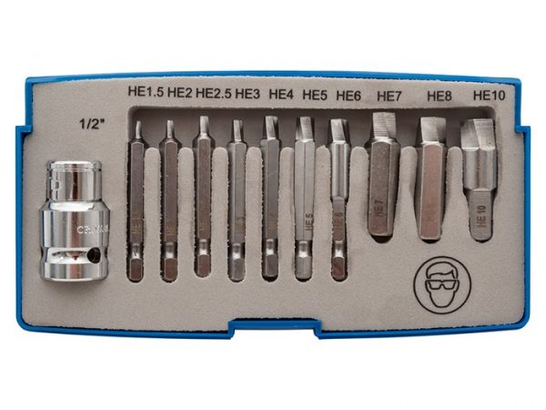 Laser Damaged Cap Head Bolt/Screw Extractor Set - 11 Piece