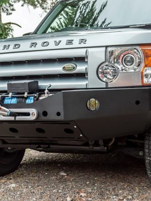 Land Rover Discovery 3 Black Winch Bumper With Fog lights - DA5691