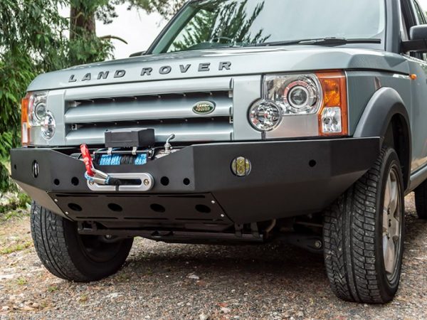 Land Rover Discovery 3 Black Winch Bumper With Fog lights - DA5691