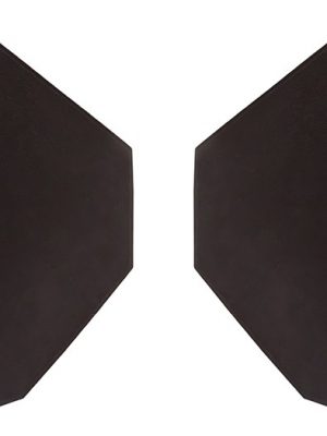 Land Rover Series & Defender Black Bulkhead Footwell Kick Panels - DA1756BLACK