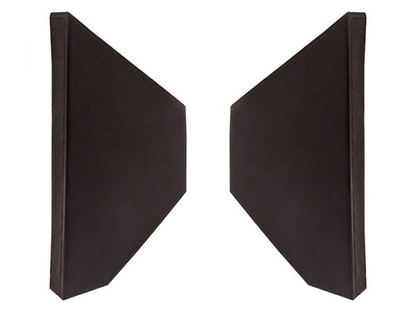 Land Rover Series & Defender Black Bulkhead Footwell Kick Panels - DA1756BLACK