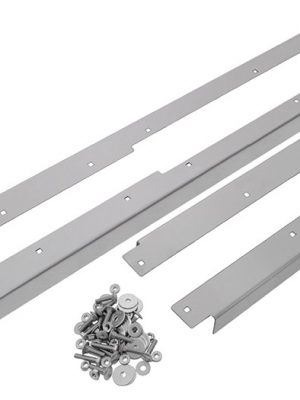 Land Rover Defender Front/Rear Brushed Stainless Steel Door Threshers  DA4793B