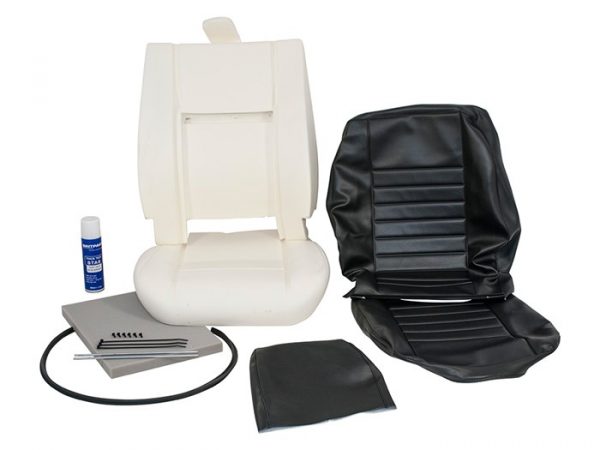 Land Rover Defender Outer Seat Black Re-trim Kit - DA5629