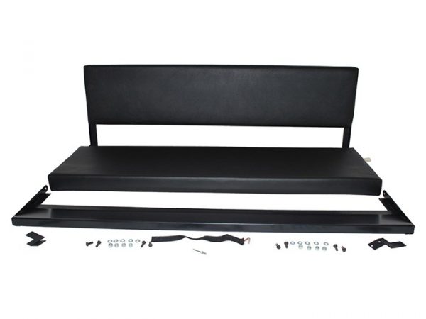 Rear Folding Bench Seat Black Vinyl 1200mm Defender 110  DA3059