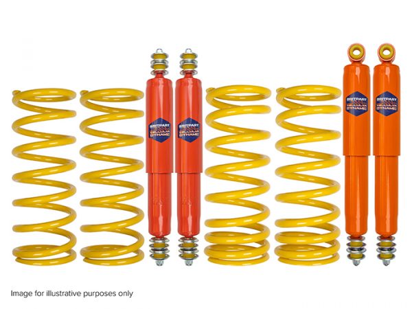 Shock Absorber & Spring Kit - 40mm Lift Using Plus 5" Shocks