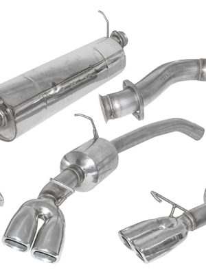 Stainless Steel Sports Exhaust System with Twin Tailpipe