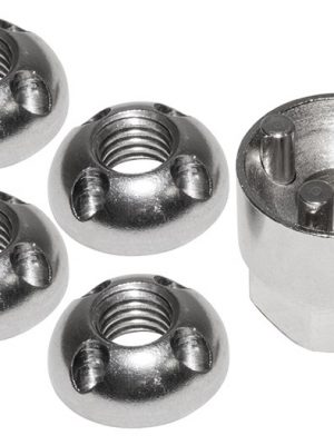 Land Rover Tamper Proof Nut Set M6 Nut & Key - DA7330