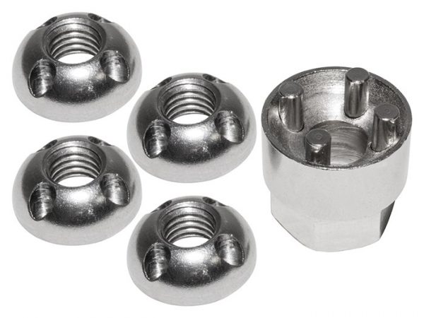 Stainless Steel Tamperproof Nut Set (M8) Qty: 4  DA7331