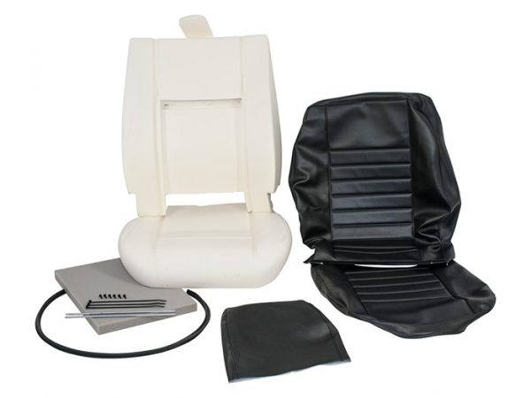 Land Rover Defender Outer Seat Black Re-trim Kit - DA5629E