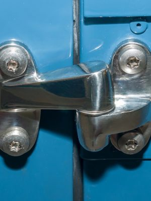 Land Rover Defender Rear End Door Stainless Steel Finish Hinge Kit DA1392