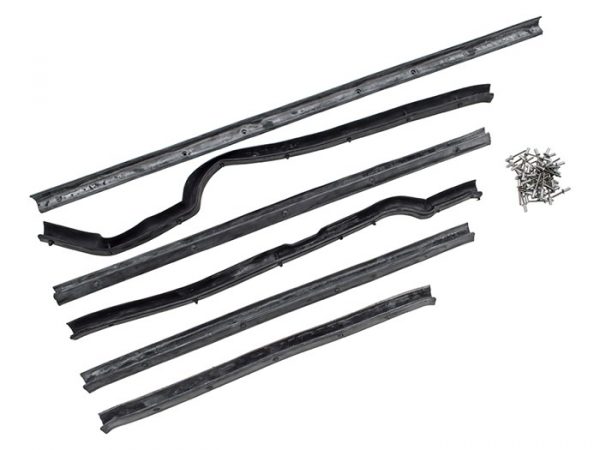 Land Rover Series 2, 2A & 3 OEM Front Right Door Seal & Rivet Kit - DA1494G
