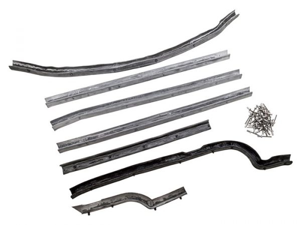Land Rover Series 2nd Row RHS Door Seal Kit (OEM Seals & Rivets) DA1496G