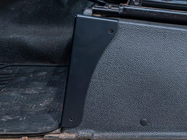 Land Rover DefenderBlack Steel Seat Box Protector (Pair)  DA7371