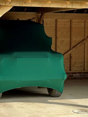 Soft Indoor Cover - Land Rover Series SWB & Land Rover Defender - DA2837GREEN