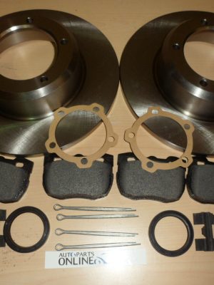 LAND ROVER DEFENDER 110/130 1994>16 FRONT & REAR BRAKE DISCS & PAD KIT