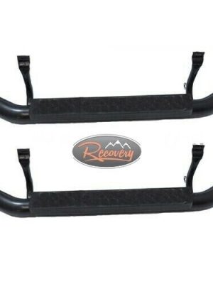 LAND ROVER DEFENDER 90 3" XS SIDE STEPS + BLACK CHEQUER PLATE (2) - RE90XSB
