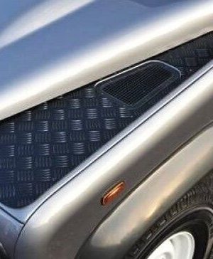 LAND ROVER DEFENDER 90/110 WING TOP CHEQUER PLATE >2006 - BLACK - RE566B