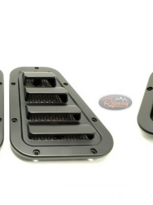 LAND ROVER DEFENDER - SATIN BLACK WING TOP VENTS SPORT + LH SIDE VENT