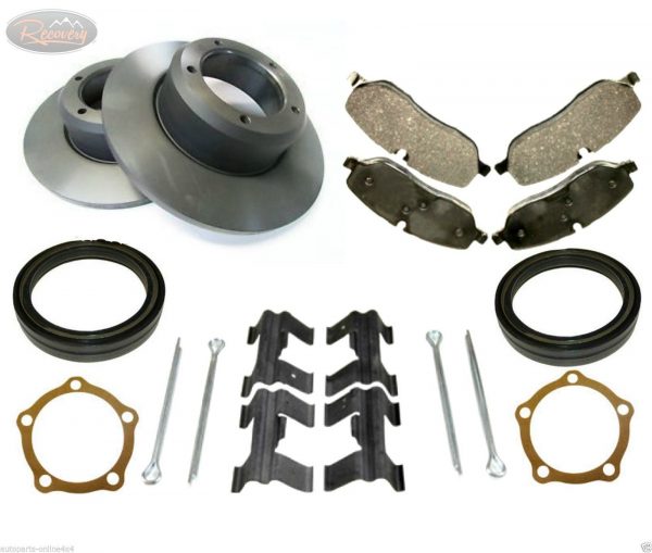 LAND ROVER DEFENDER TD5 110/130 - REAR BRAKE DISCS & PADS + KIT-AP107