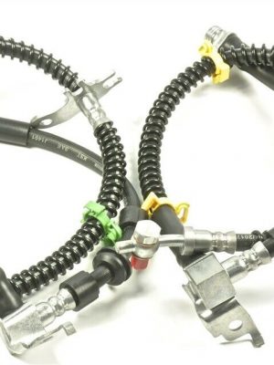 LAND ROVER DISCOVERY 3 2004-09 PAIR FRONT FLEXI BRAKE HOSES - LR058048/LR058049