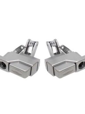 Land Rover Defender >2006 - Silver Exterior Front Door Handles PAIR - DA6898/97