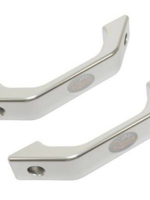 Land Rover Defender Silver Billet Aluminium Interior Door Handles x2 - DA8936(2)