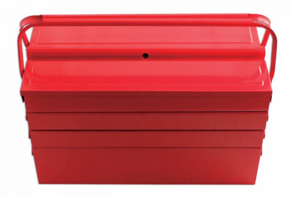 Laser Tool  Red Metal Toolbox Tool Box Cantilever 7 Tray Large 530mm 3487