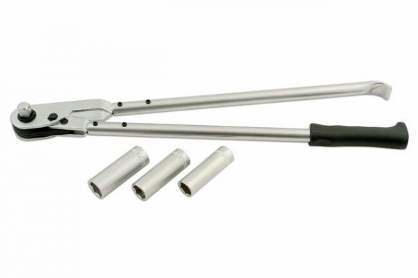 Laser - Wheel Nut Wrench Removal Tool Deep Wheel Nut Sockets 17mm 19mm 21mm 5621