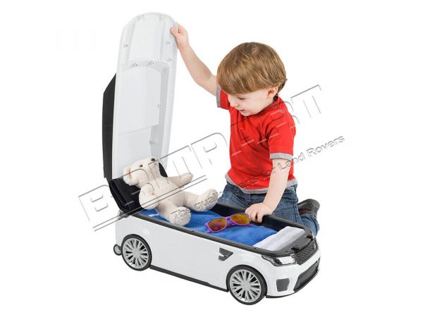 RANGE ROVER SPORT SVR CONVERTIBLE - KIDS WHITE RIDE ON TOY CAR & SUITCASE DA1835 - Image 3