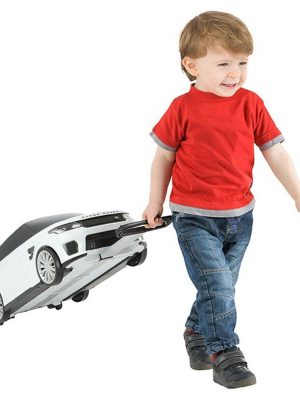RANGE ROVER SPORT SVR CONVERTIBLE - KIDS WHITE RIDE ON TOY CAR & SUITCASE DA1835
