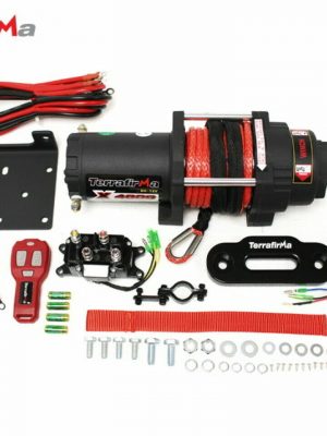 Terrafirma 12v Electric Winch, 4000lb HD Winch, ATV, Trailer, Boat 4x4 Recovery