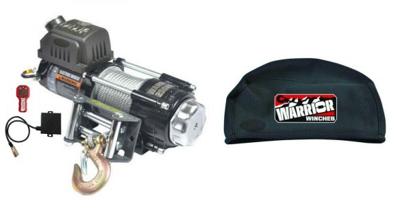 WARRIOR C2500 12v Winch INC Wireless Remote & Waterproof Winch Cover