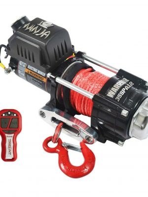 WARRIOR NINJA C3500 12v ELECTRIC WINCH WITH SYNTHETIC ROPE + WIRELESS REMOTE